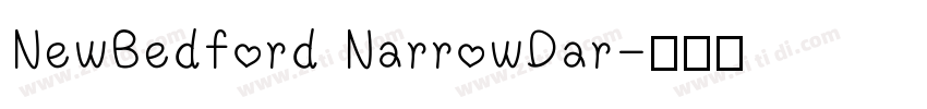NewBedford NarrowDar字体转换